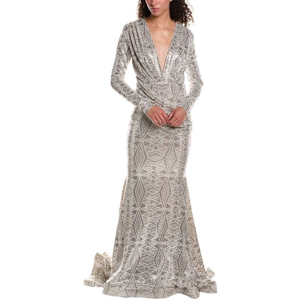 Issue New York Womens  Sequin Gown